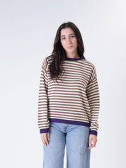 Rosy striped sweater (colors inside)