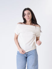 T-shirt scollo barca (colori all'interno)