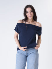 T-shirt scollo barca (colori all'interno)