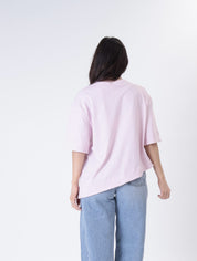 T-shirt svasata tasca paillettes rosa