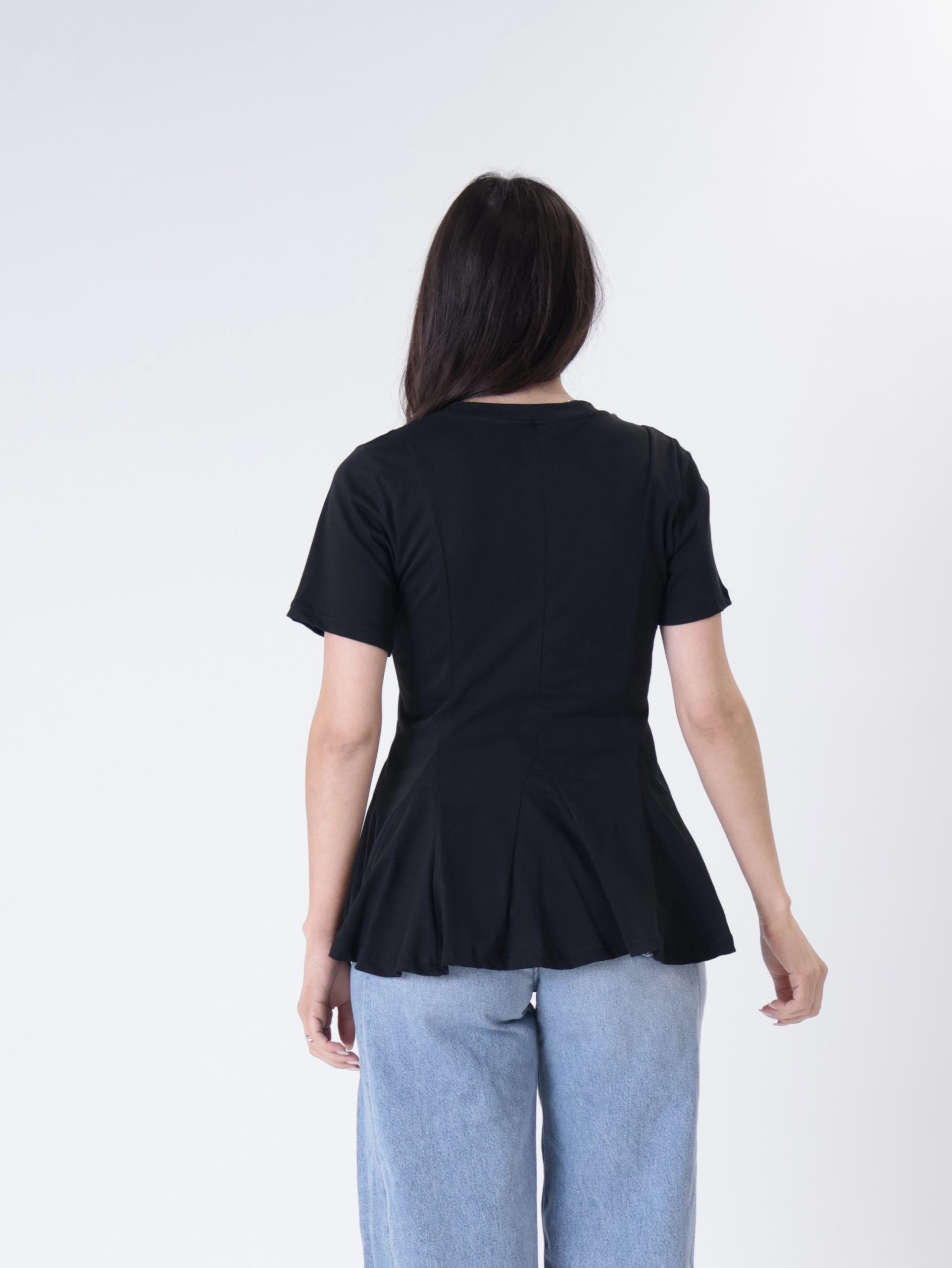 T-shirt tagli nero