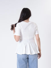 T-shirt tagli panna