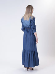 Abito chambry blu