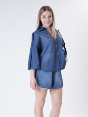 Camicia chambry blu