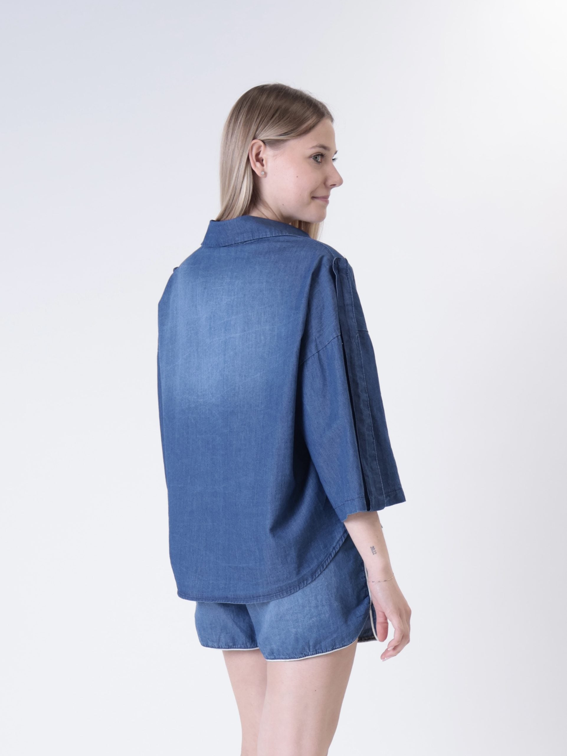 Camicia chambry blu