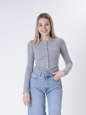 Maglia serafino grigia