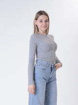 Maglia serafino grigia