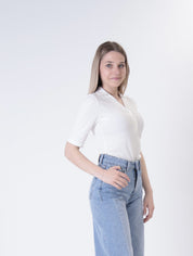 Polo serafino bianca
