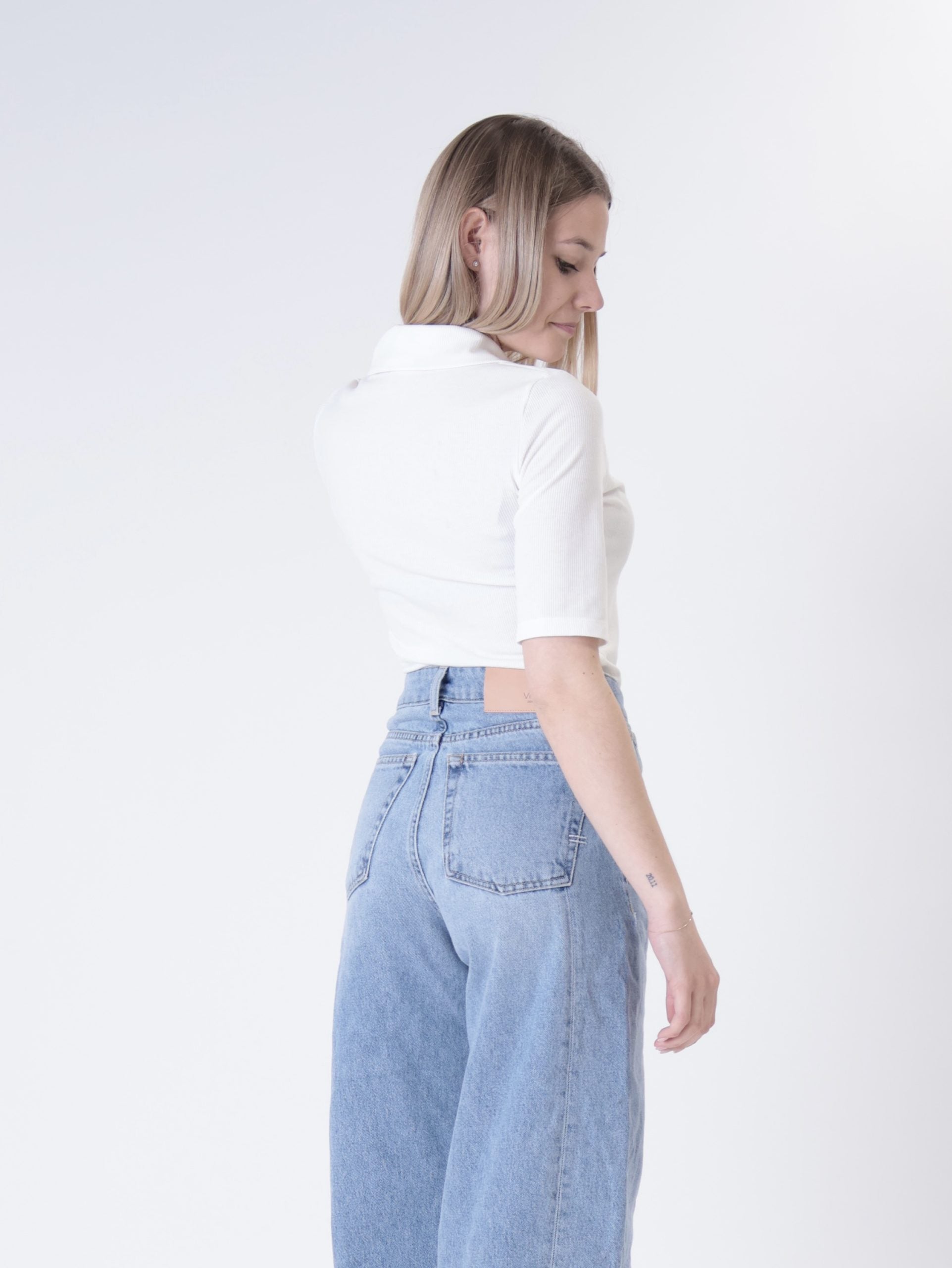 Polo serafino bianca