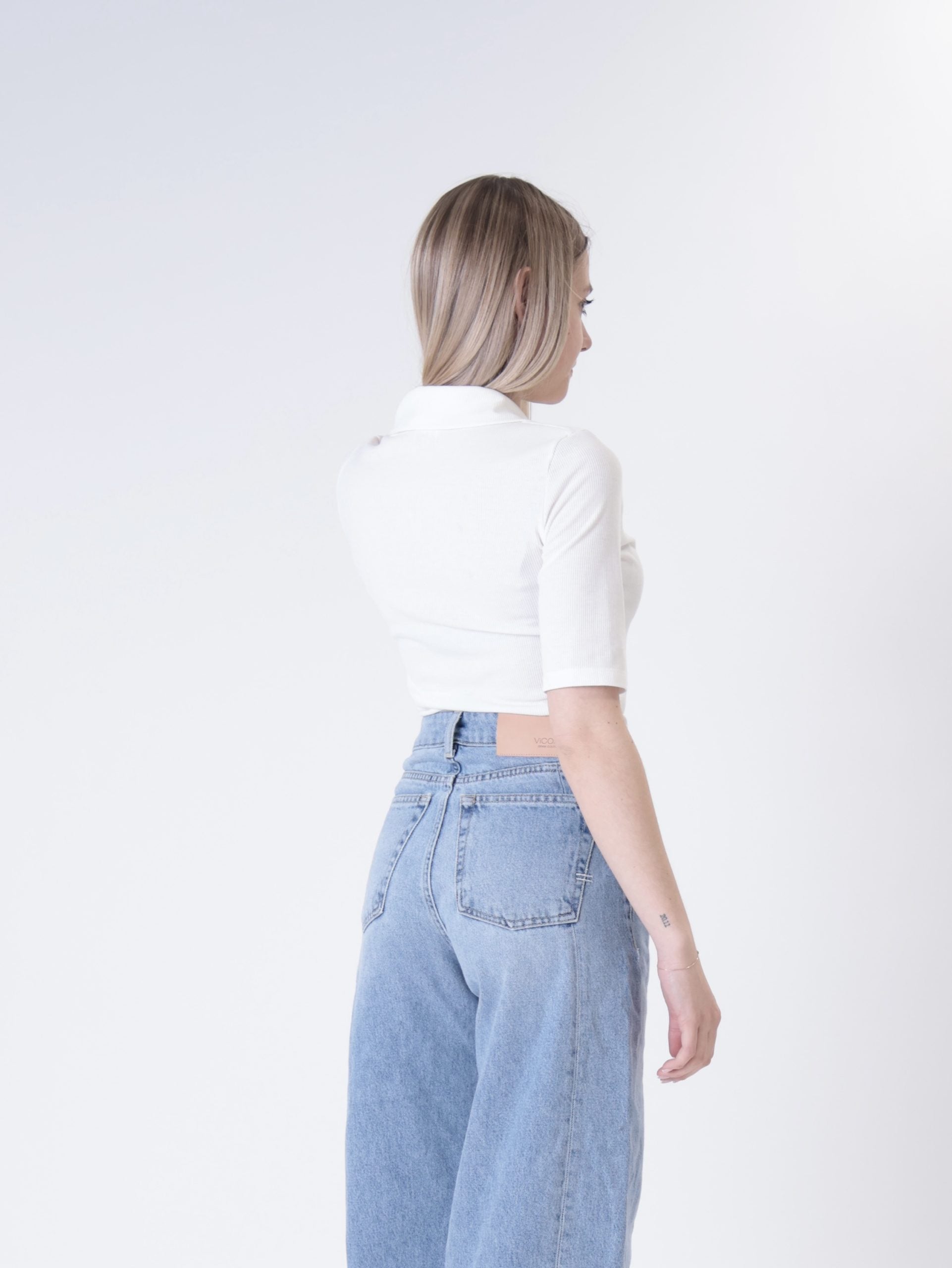 Polo serafino bianca