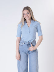 Sky blue Henley shirt
