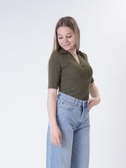Military henley shirt