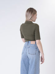 Military henley shirt