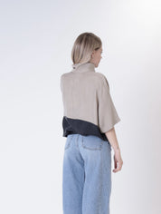 Blusa Lory m/m deserto/nero