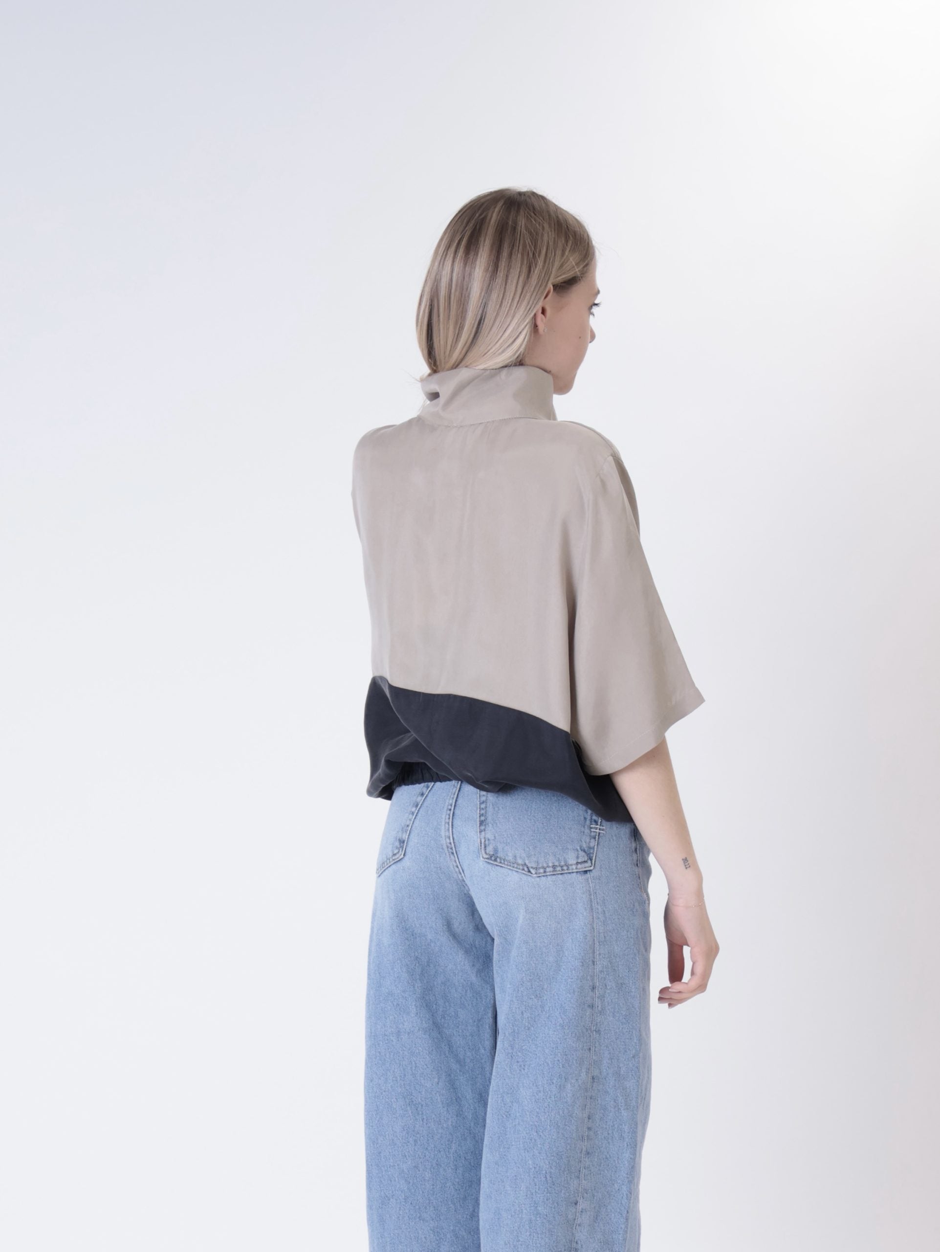 Blusa Lory m/m deserto/nero