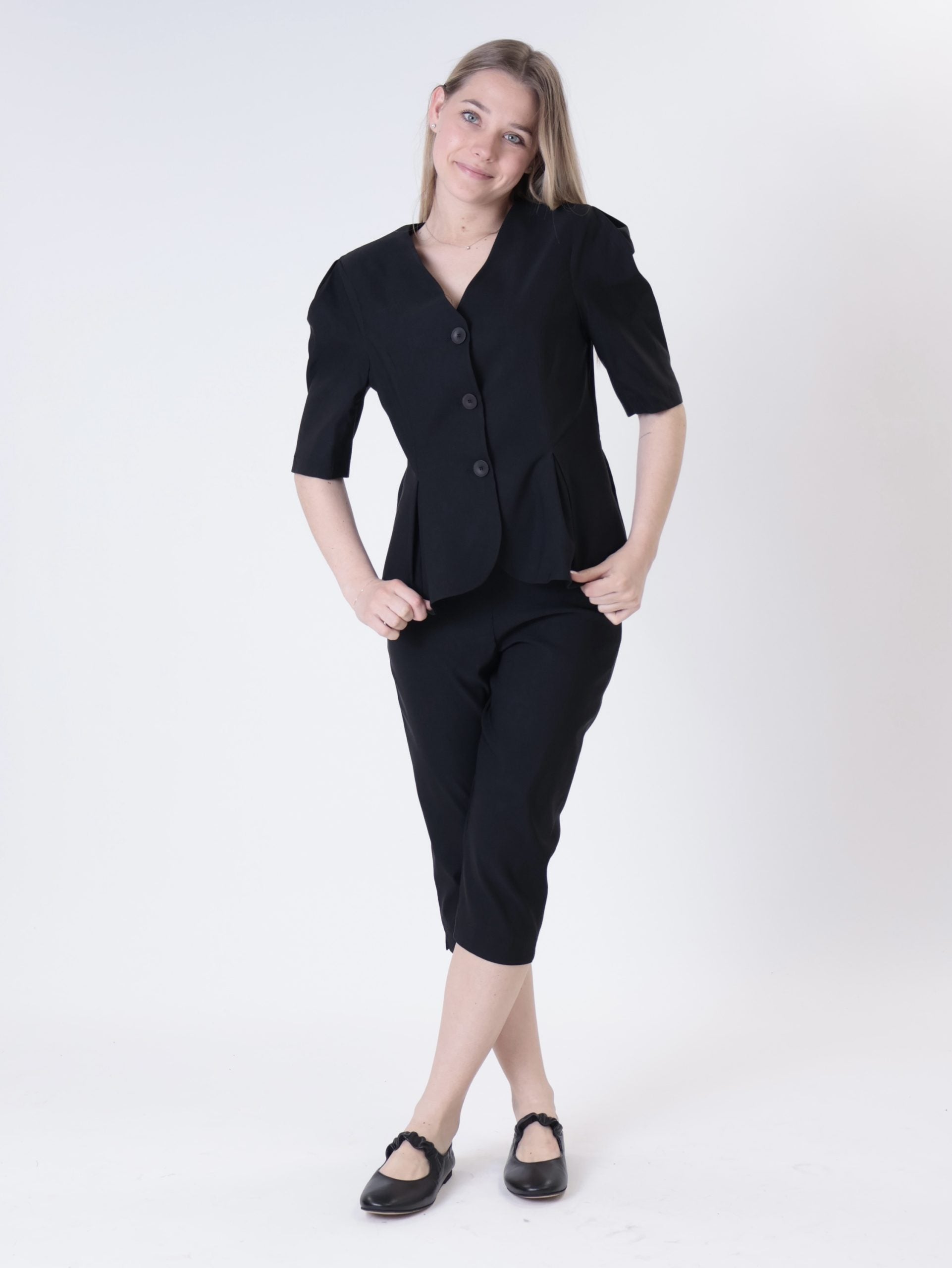 Ele jacket w/fitted sleeve black
