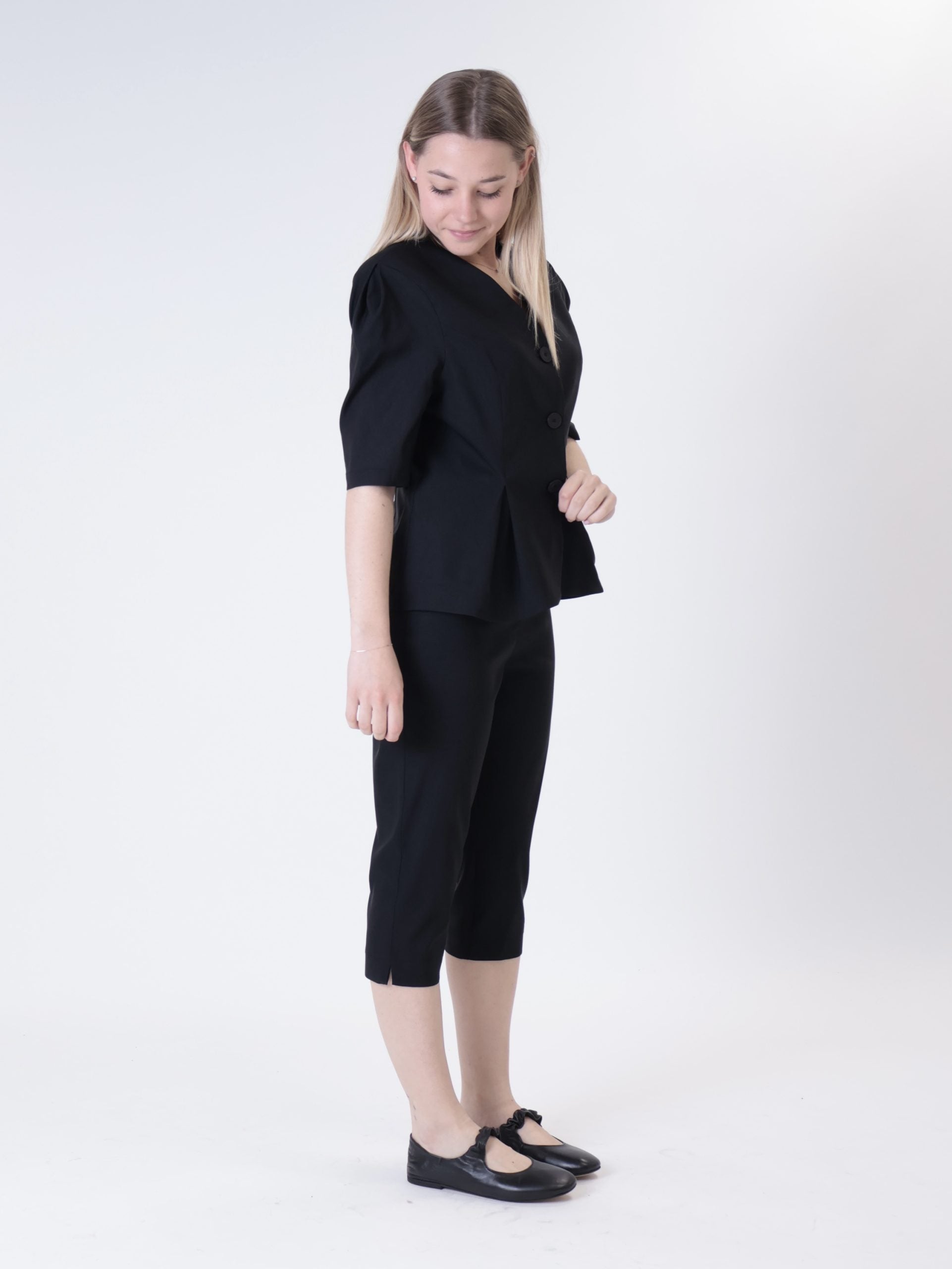 Ele jacket w/fitted sleeve black