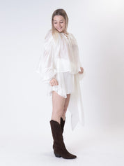 Ines white skirt