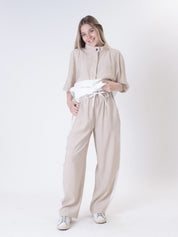 Pants maty beige/cream