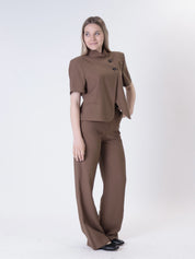 Pantalone dritto moro