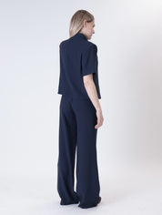 Pantalone dritto blu