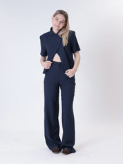 Pantalone dritto blu