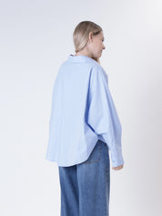 Camicia kimono celeste