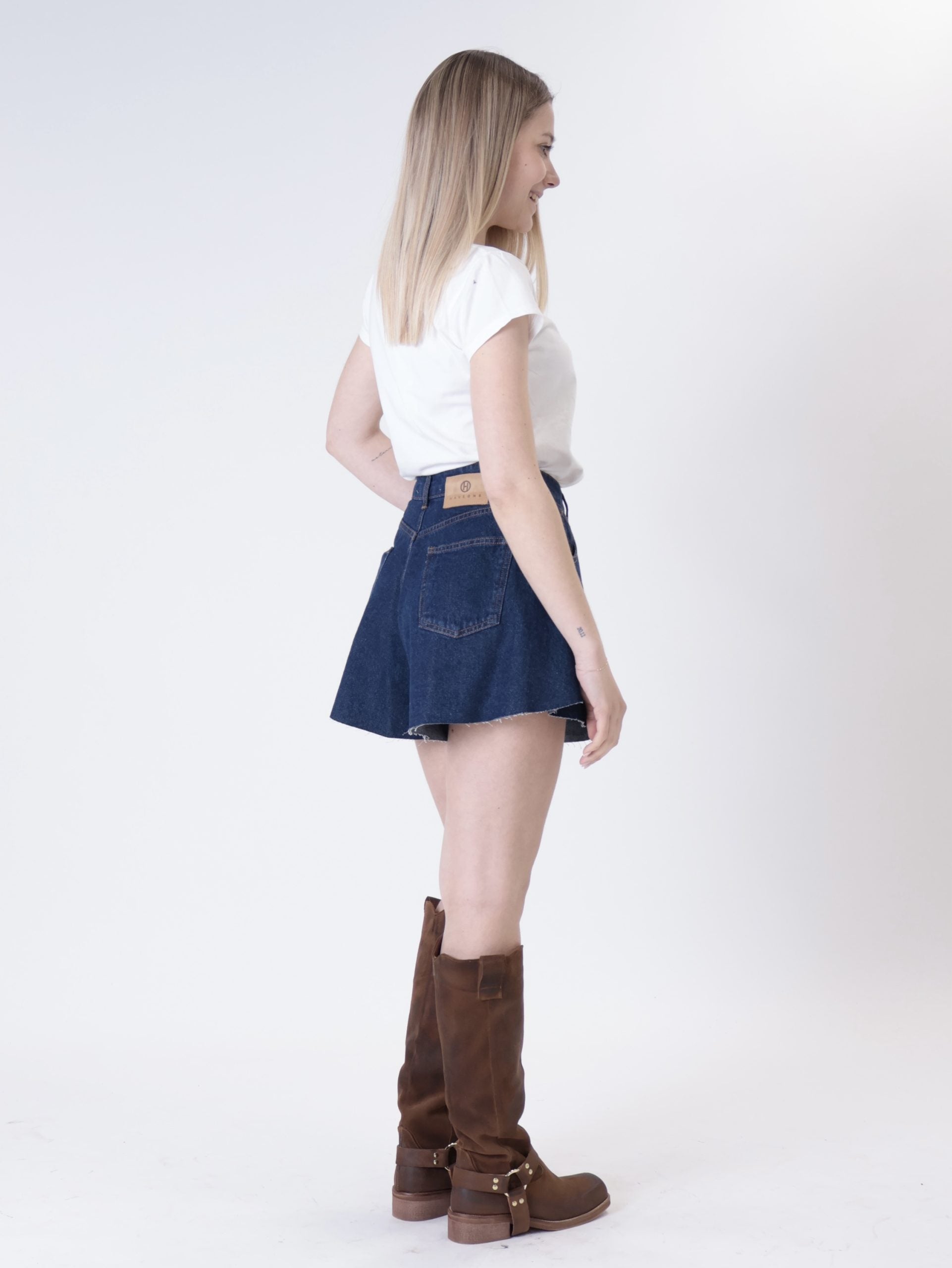 Ivy denim shorts