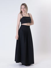 Black cotton skirt