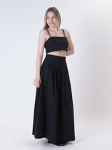 Black cotton skirt