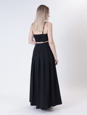 Top cotone nero