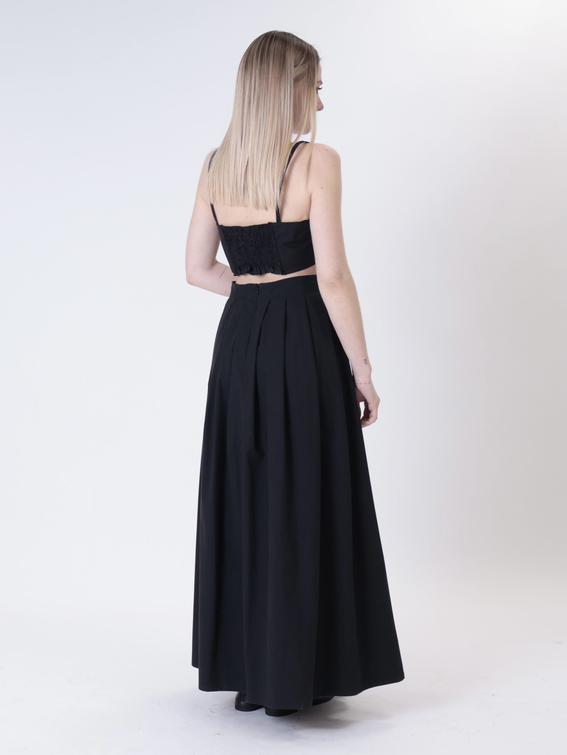 Top cotone nero