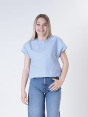Top cotone cielo