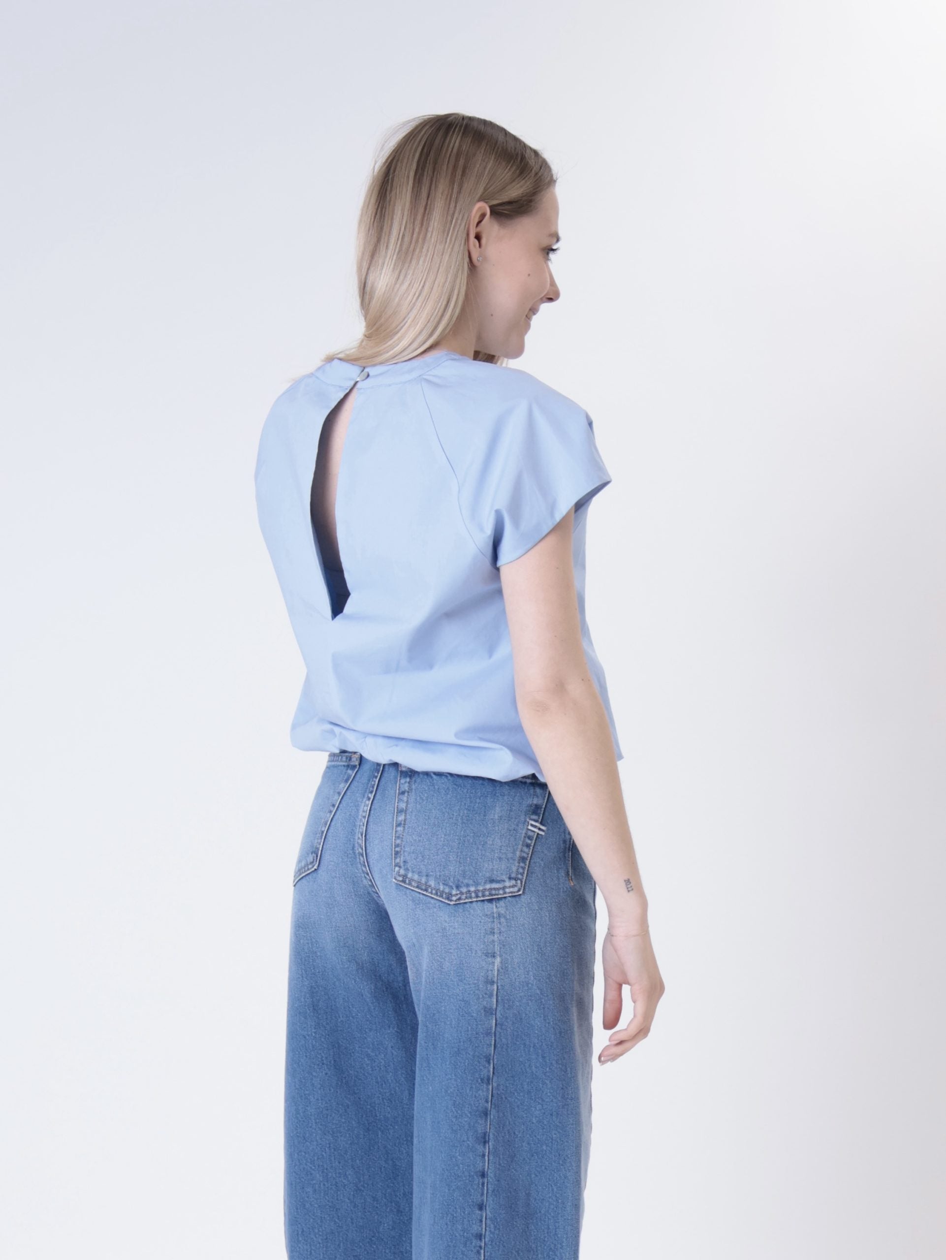 Top cotone cielo