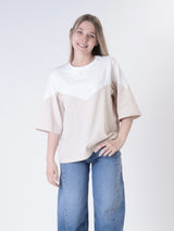 T-shirt Pami beige/panna