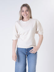 T-shirt slim m/pipistrello (colori all'interno)