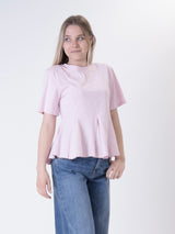 T-shirt godet rosa