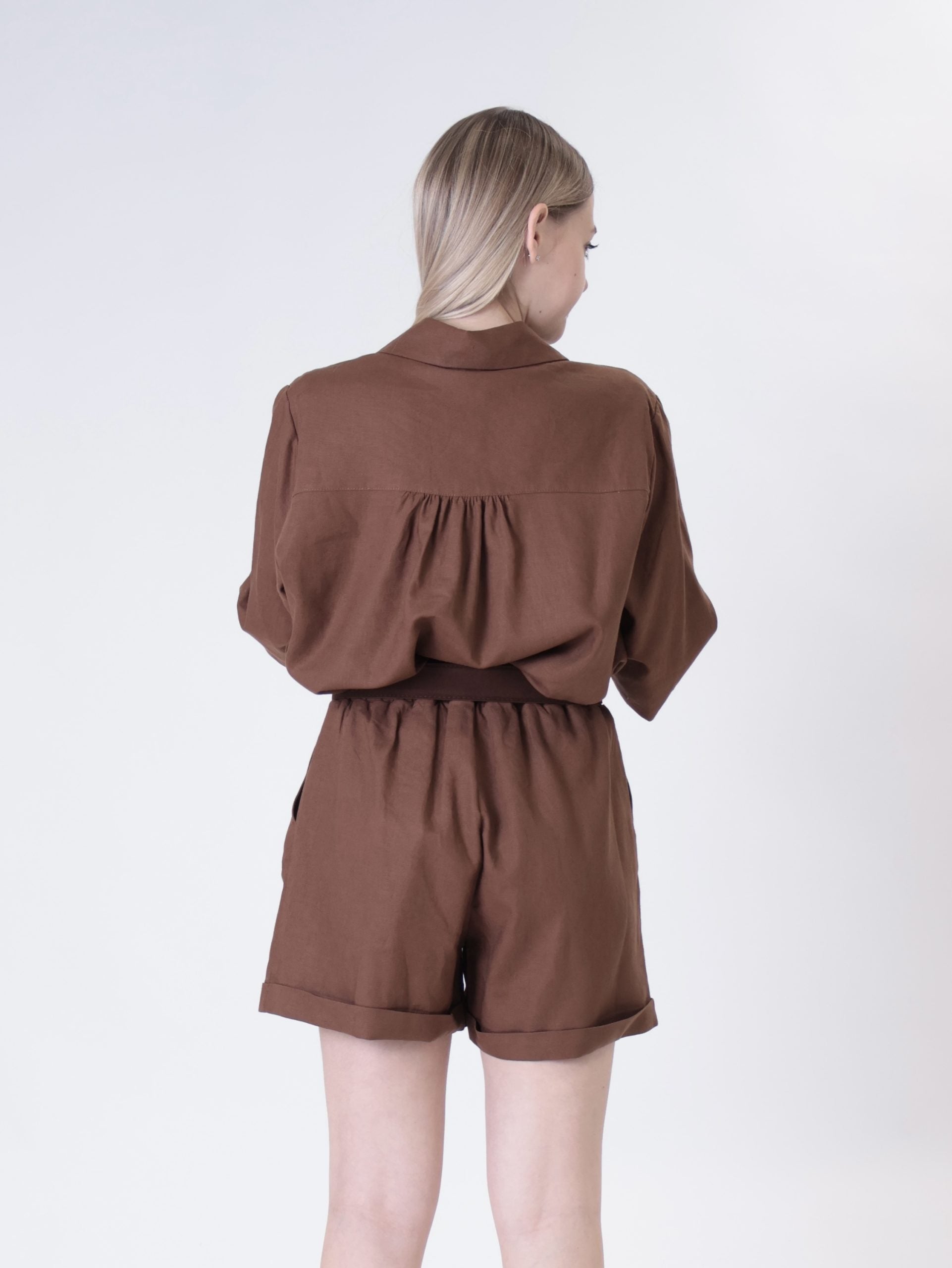Jessy dark brown Bermuda shorts