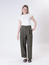 Pantalone lady tasca bassa militare