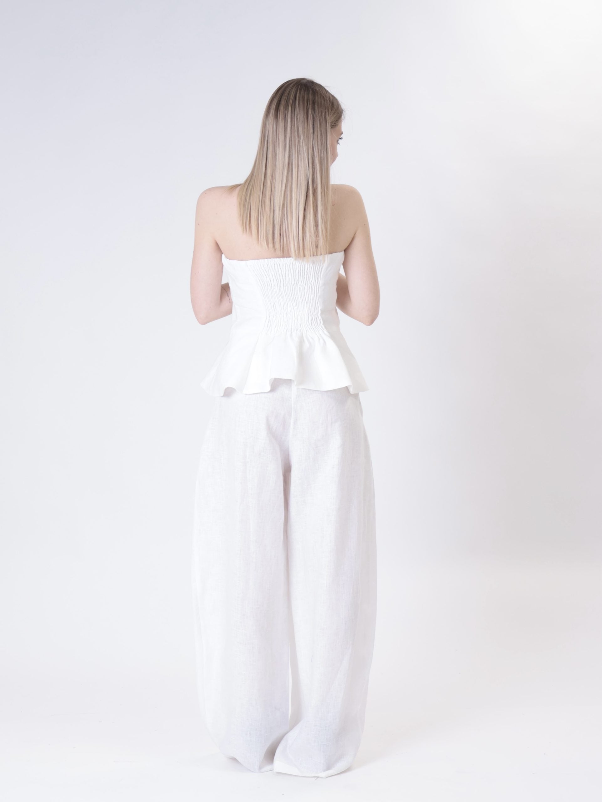 Premium 100% natural linen top