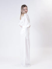 100% natural linen palazzo trousers