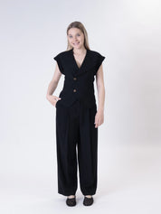 Gilet Lady viscosa nero