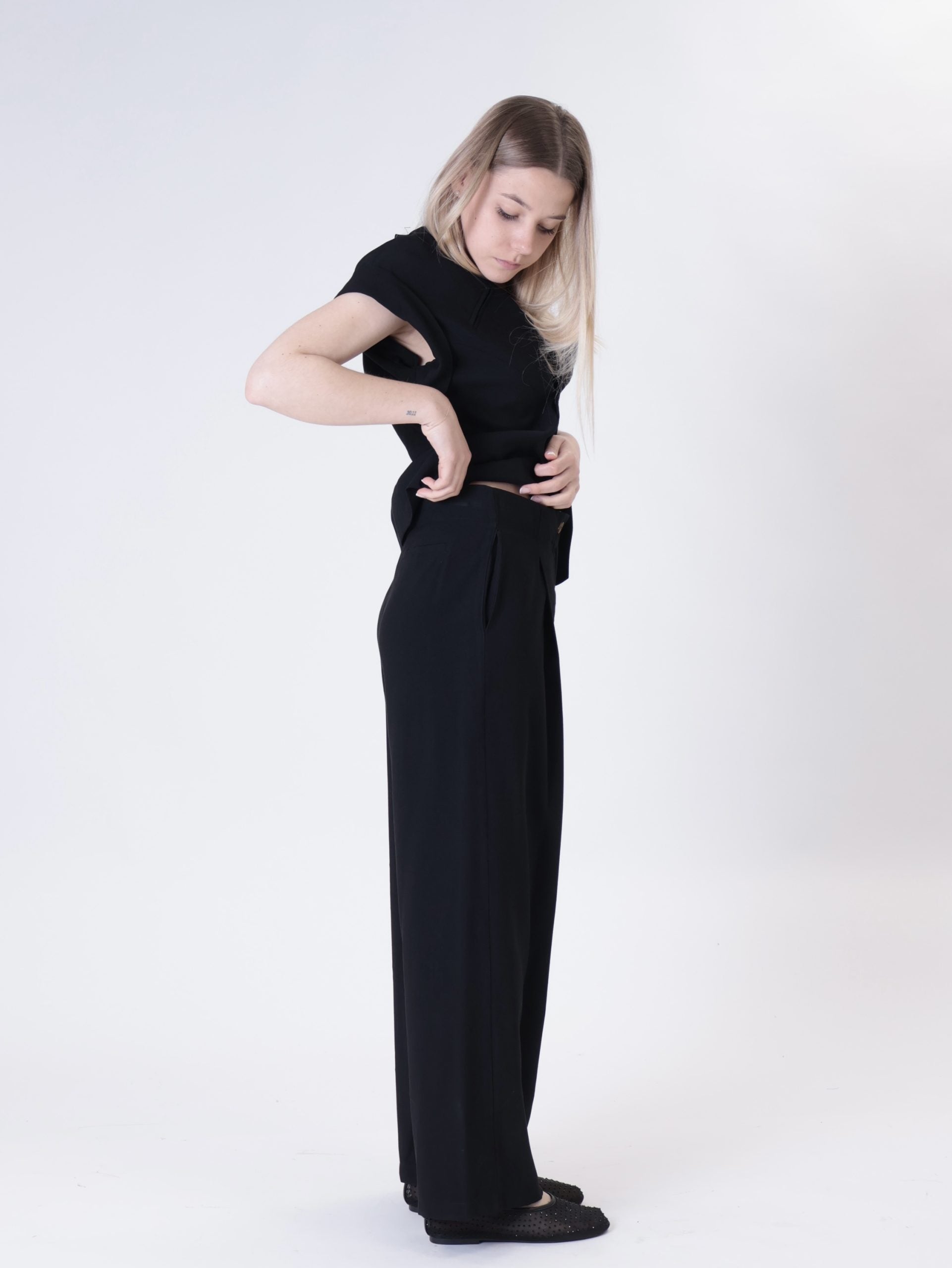 Pantalone Lady viscosa nero