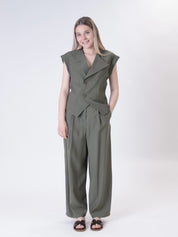 Gilet Lady viscosa militare