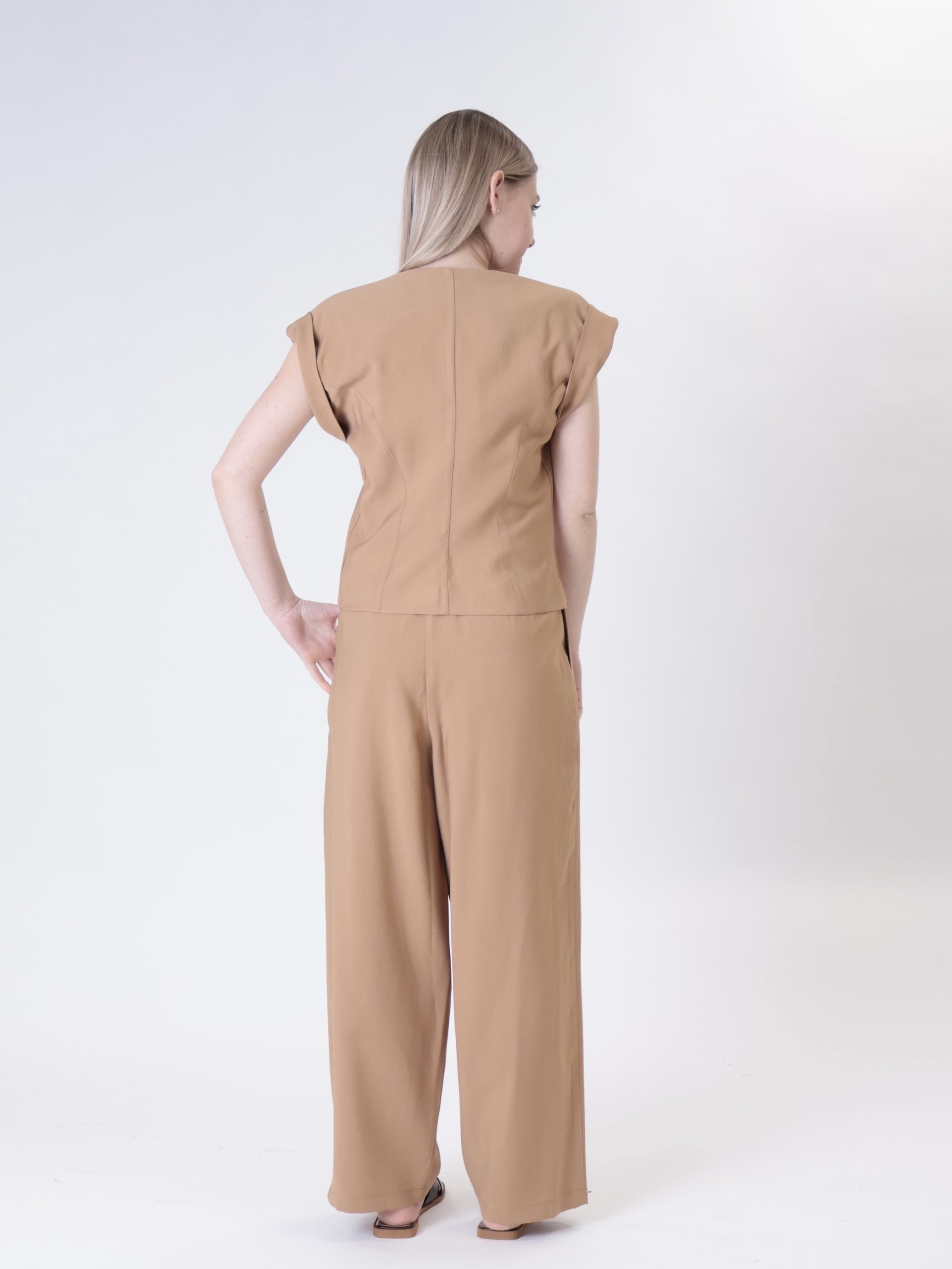 Gilet Lady viscosa bronzo