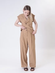 Pantalone Lady viscosa bronzo