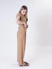 Pantalone Lady viscosa bronzo