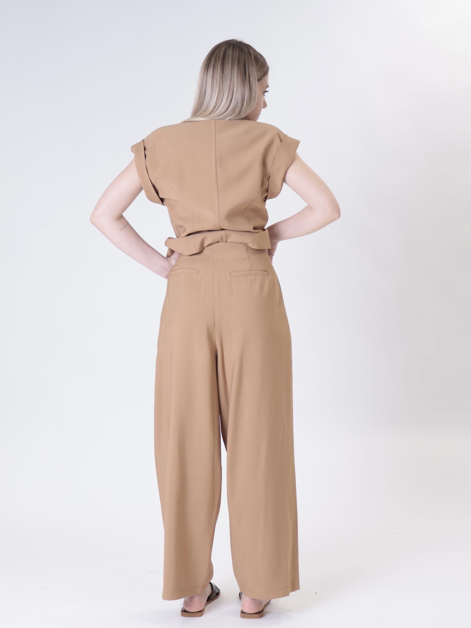 Pantalone Lady viscosa bronzo