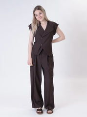 Pantalone Lady viscosa moro