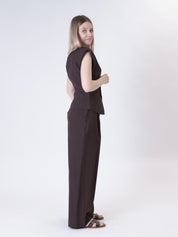 Gilet Lady viscosa moro